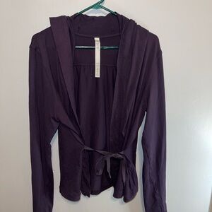 LULULEMON Purple Hooded Cardigan